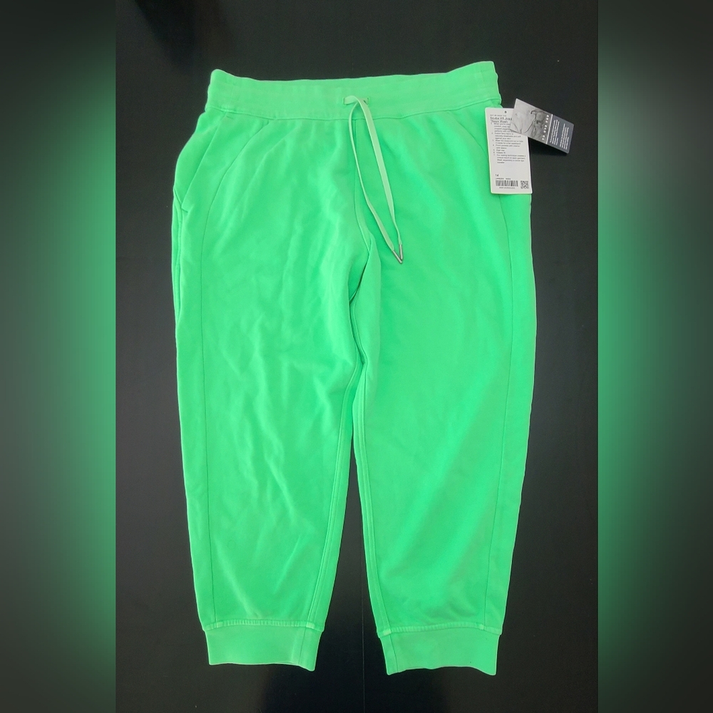 NWT Lululemon Athletica Scuba HR Joggers -  Neon Green, Size 14